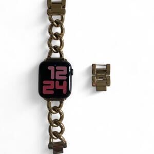 Stainless Steel Gold Chain Link Apple Watch Strap